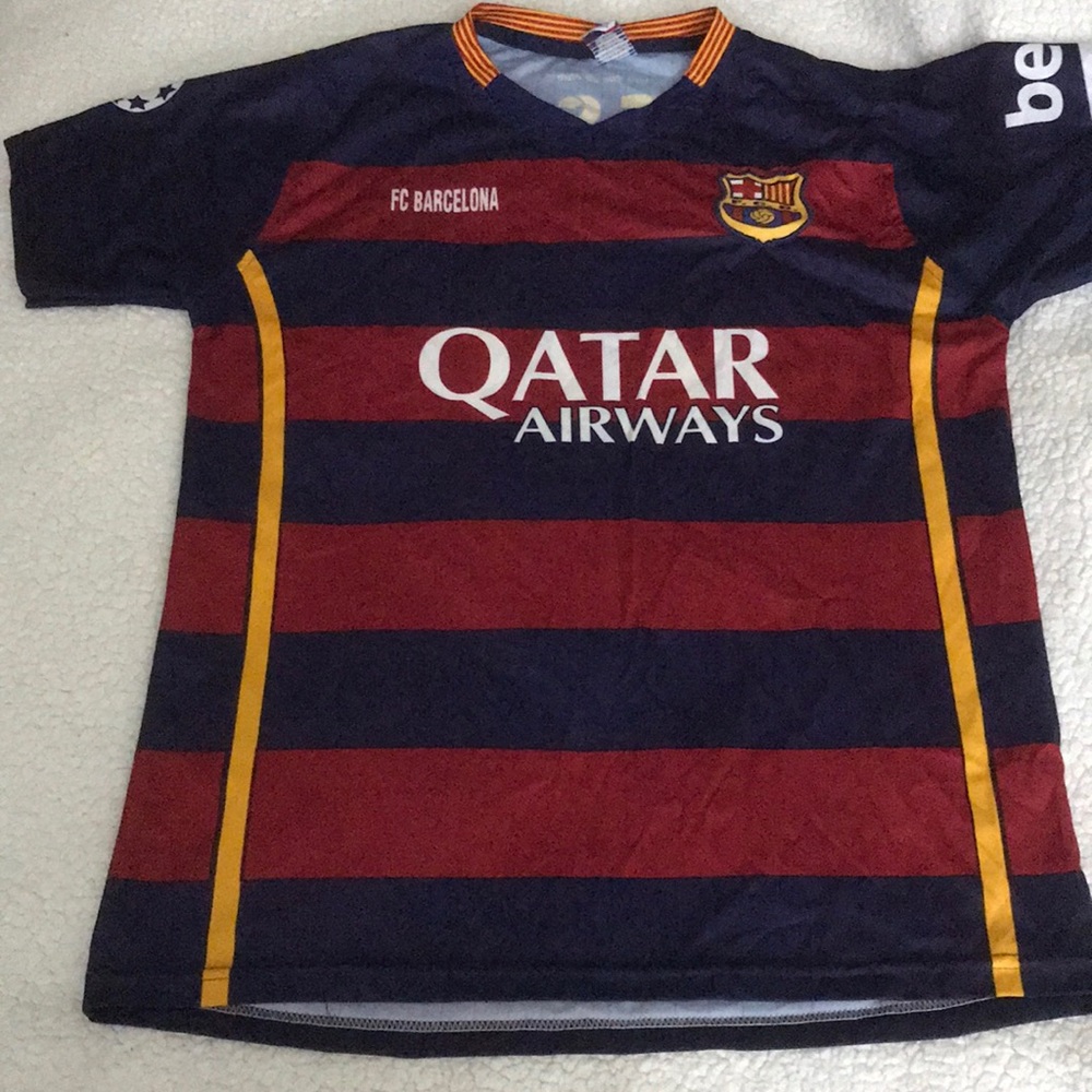 Unisex soccer jersey.